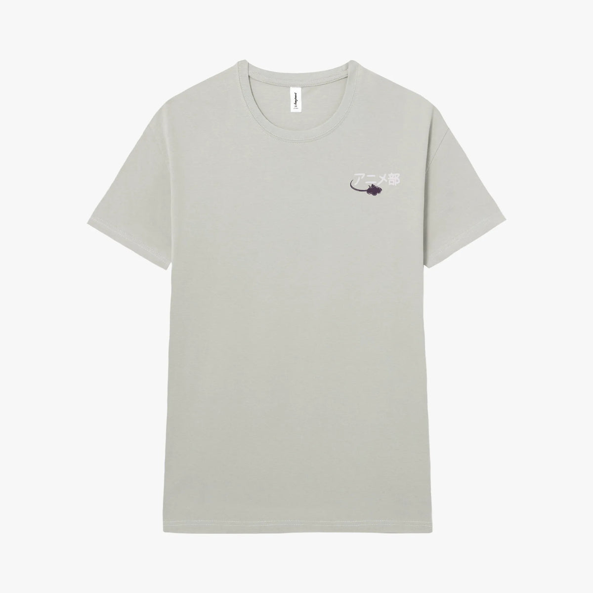 Camiseta manga corta Anime Club gris pacífico