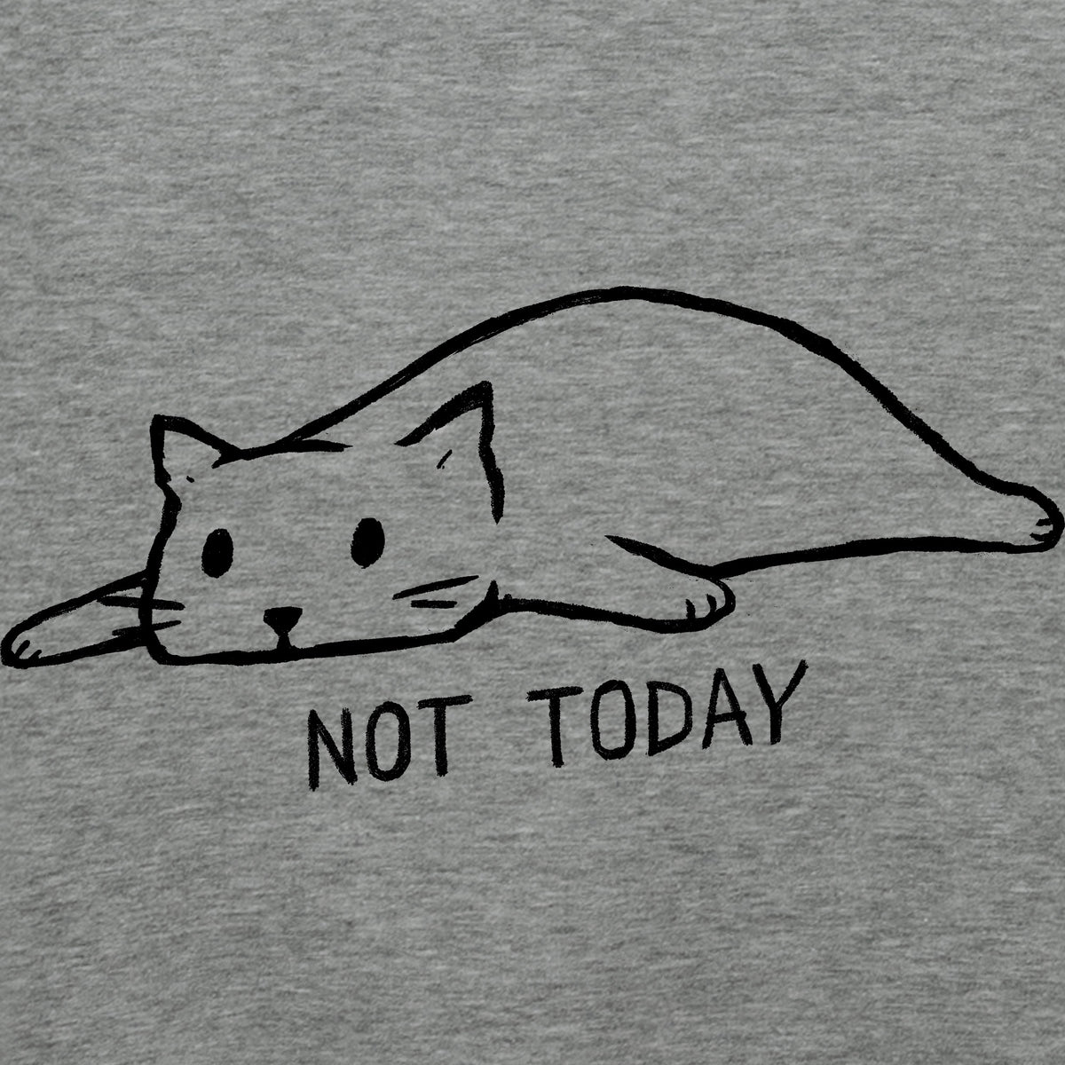 Sudadera con capucha Not today gris mezcla