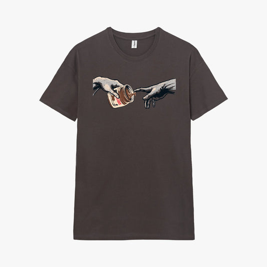 Camiseta manga corta The Creation violeta grisáceo