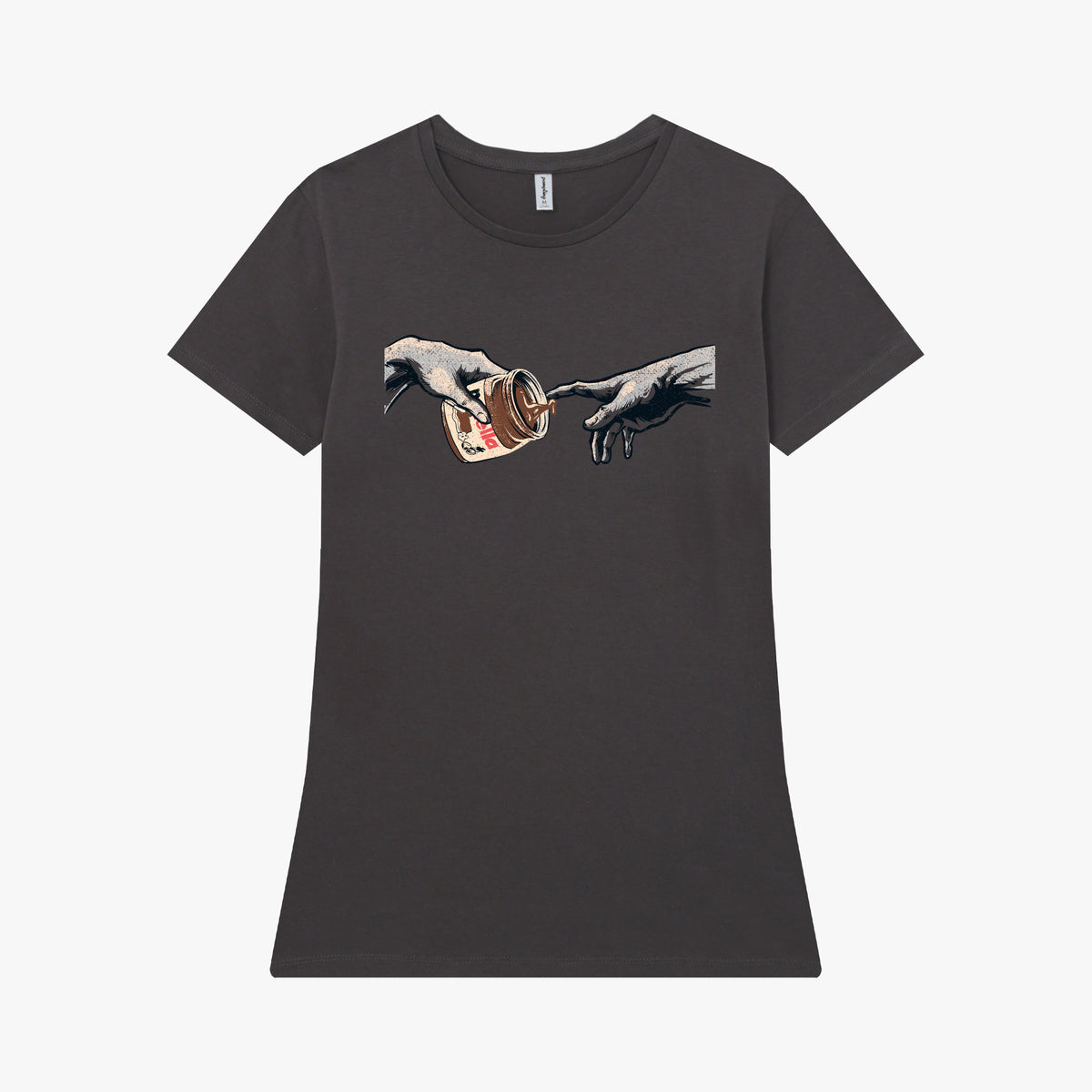 Camiseta manga corta The Creation gris carbón mujer