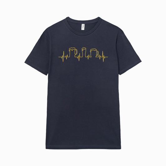Camiseta manga corta Beer Pulse azul marino