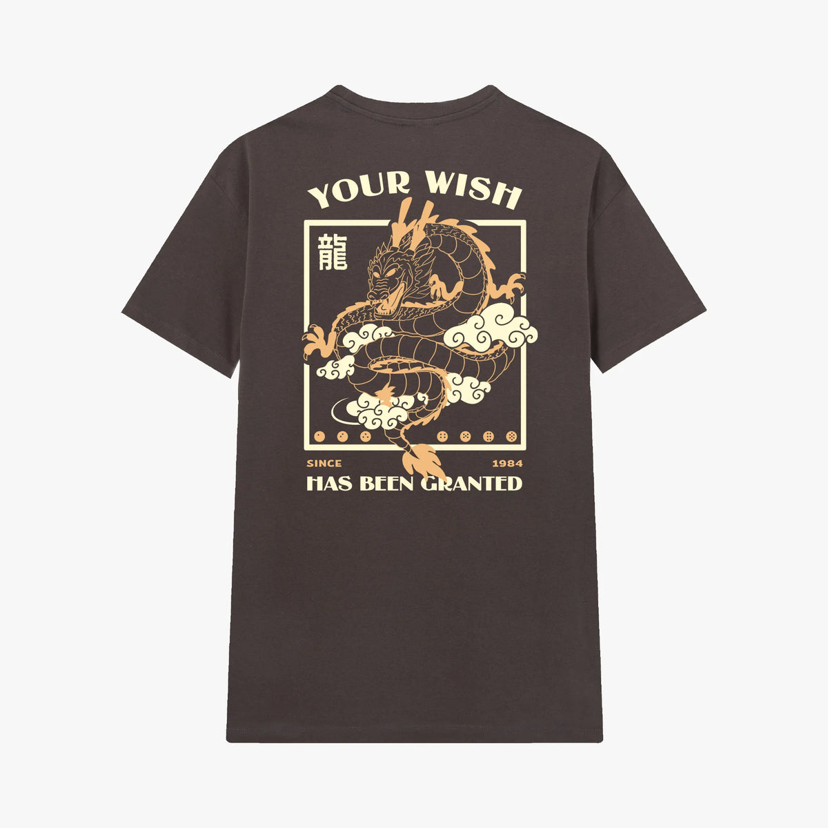 Camiseta manga corta Your Wish Has Been Granted gris carbón