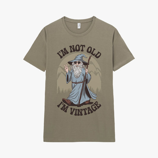 Camiseta manga corta I Am Vintage verde caqui