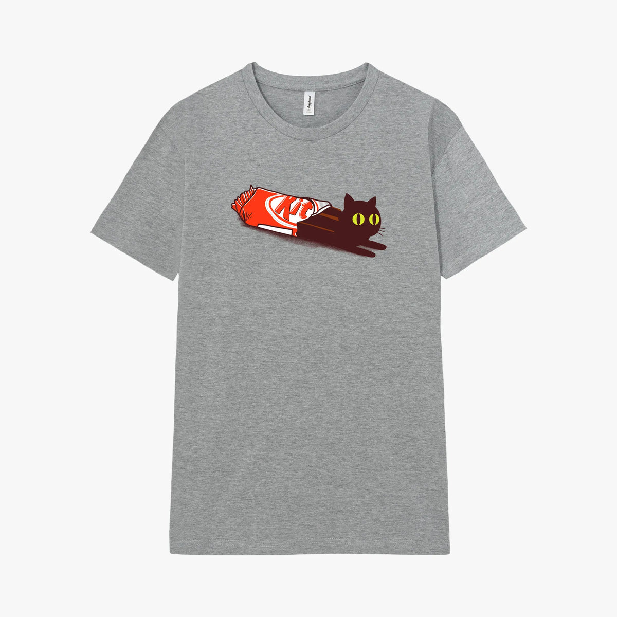 Camiseta manga corta Kit Cat gris mezcla