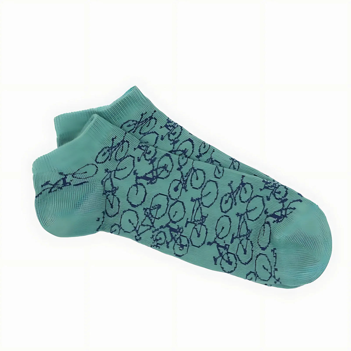 Calcetines cortos Crazy Bikes verde menta