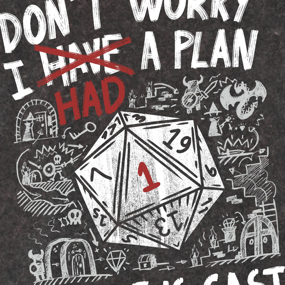 Camiseta manga corta The Die Is Cast negro lavado
