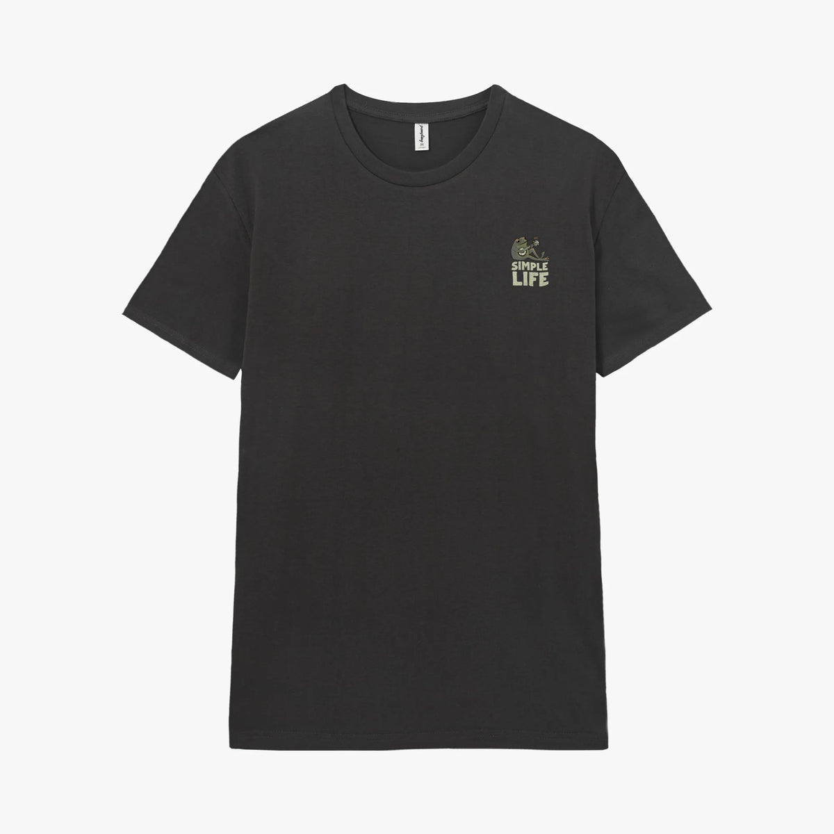 Camiseta manga corta Simple Life gris ratón