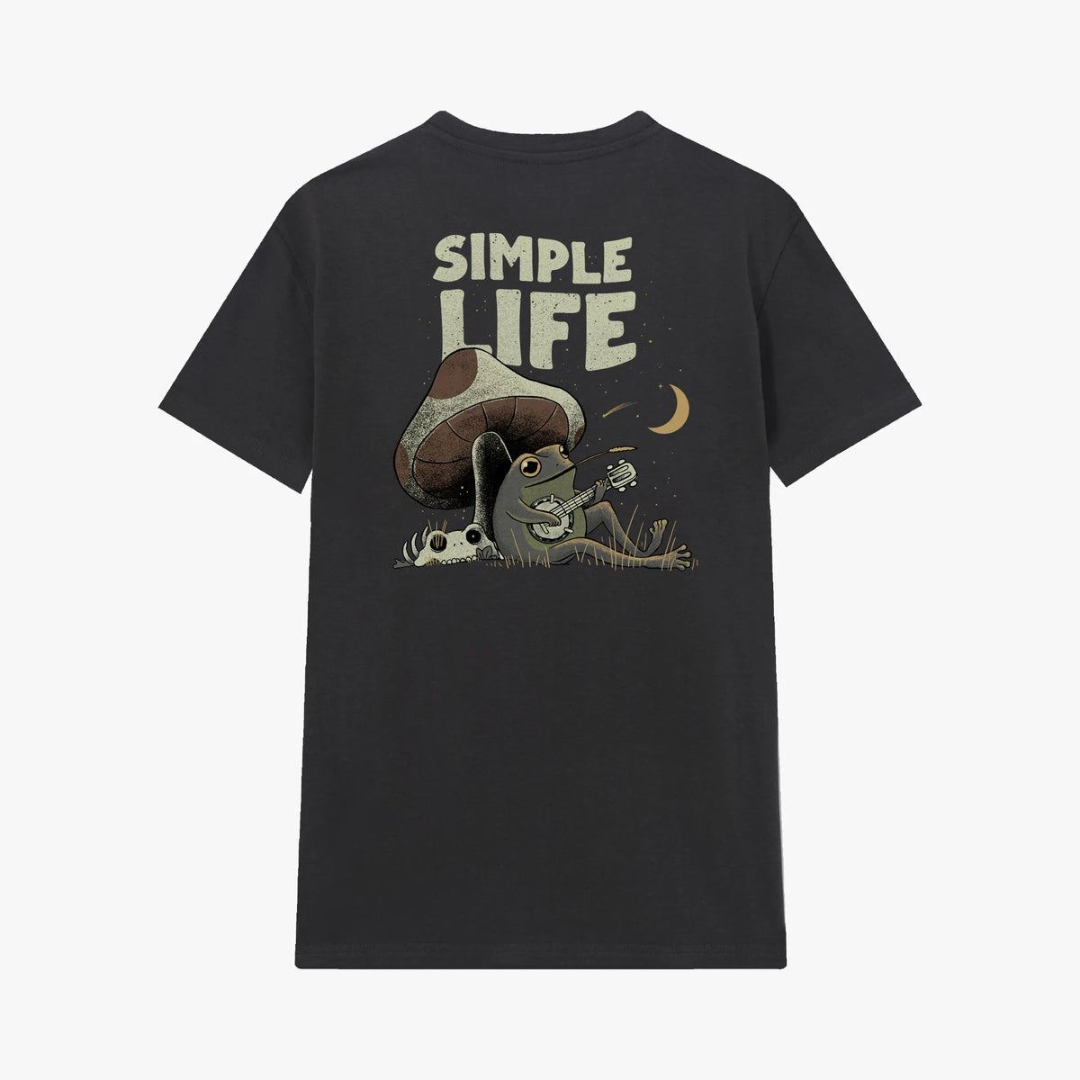 Camiseta manga corta Simple Life gris ratón