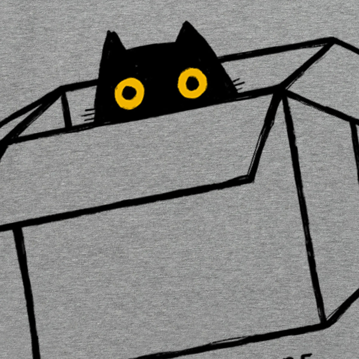 Camiseta manga corta Im Not Here gris mezcla