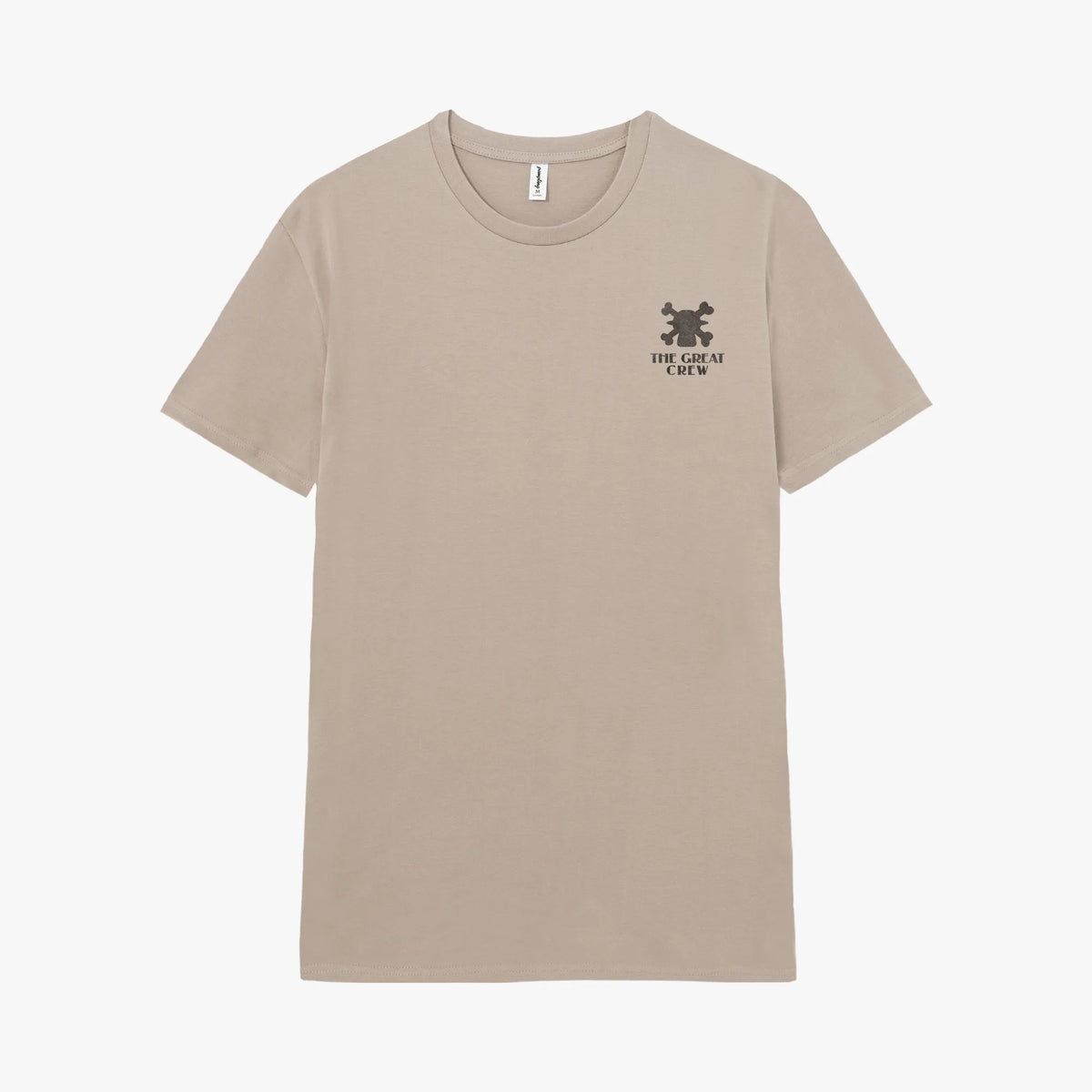 Camiseta manga corta The Great Crew gris claro