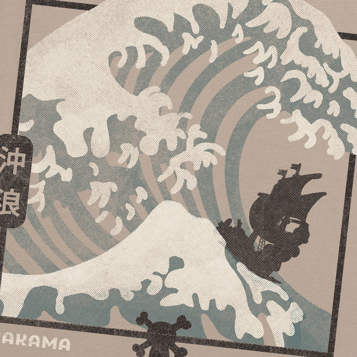Camiseta manga corta The Great Crew gris claro