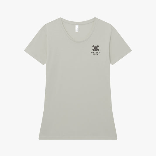 Camiseta manga corta The Great Crew gris pacífico mujer