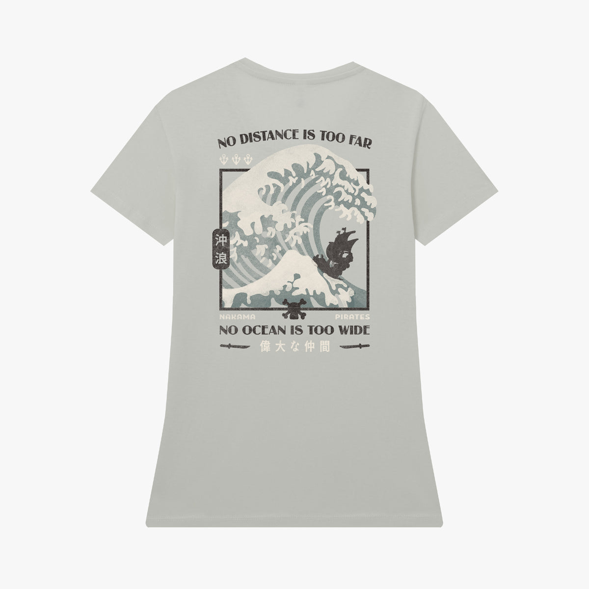 Camiseta manga corta The Great Crew gris pacífico mujer