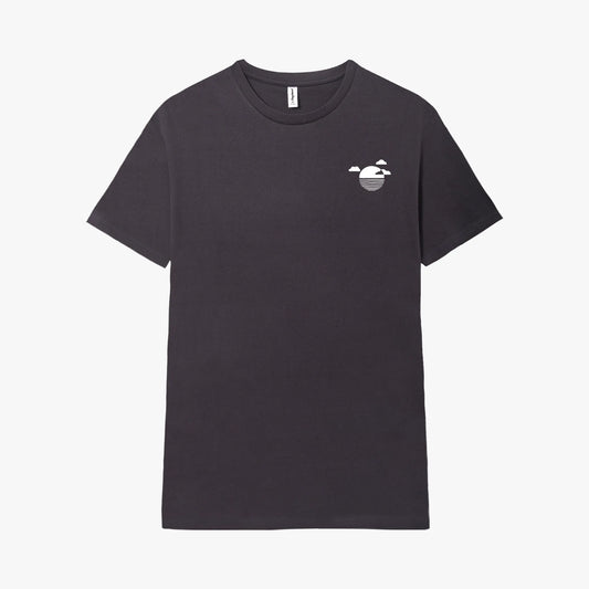 Camiseta manga corta Reflection negro plomo