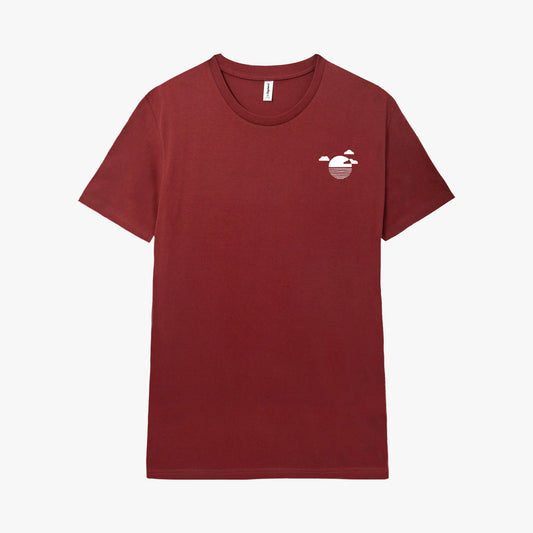 Camiseta manga corta Reflection rojo arándano