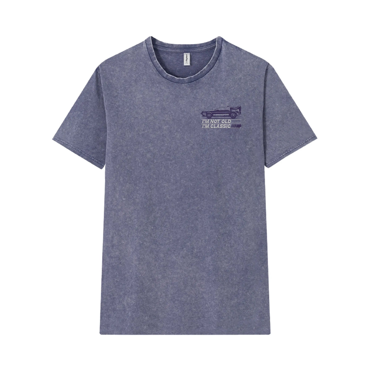 Camiseta manga corta Im Classic azul lavado