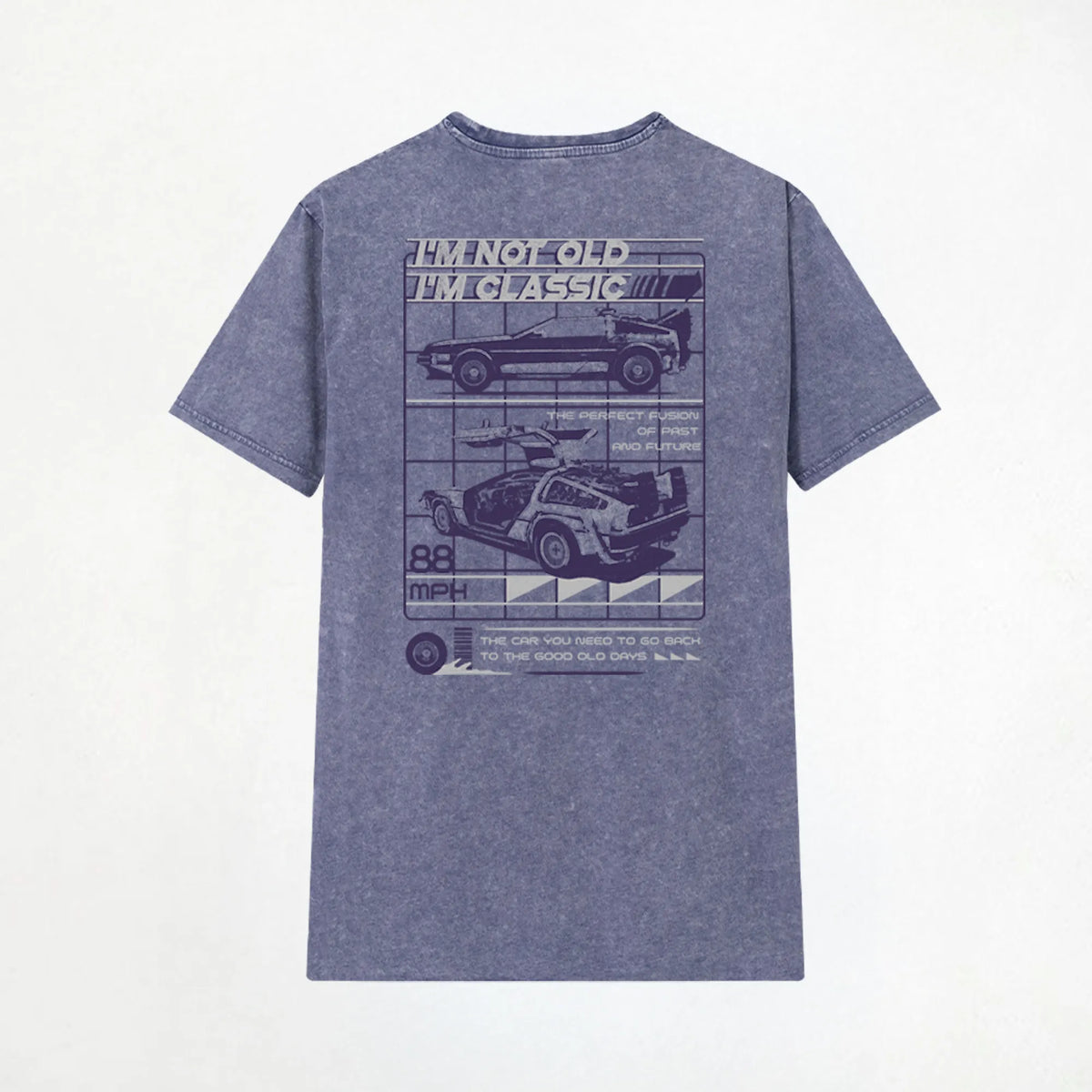 Camiseta manga corta Im Classic azul lavado