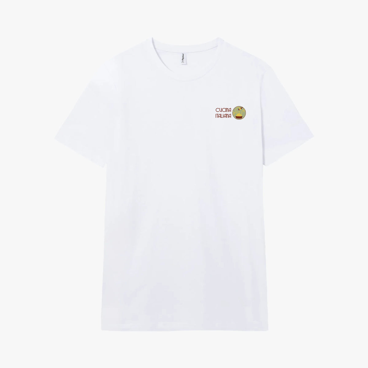 Camiseta manga corta Cucina Italiana blanco clásico