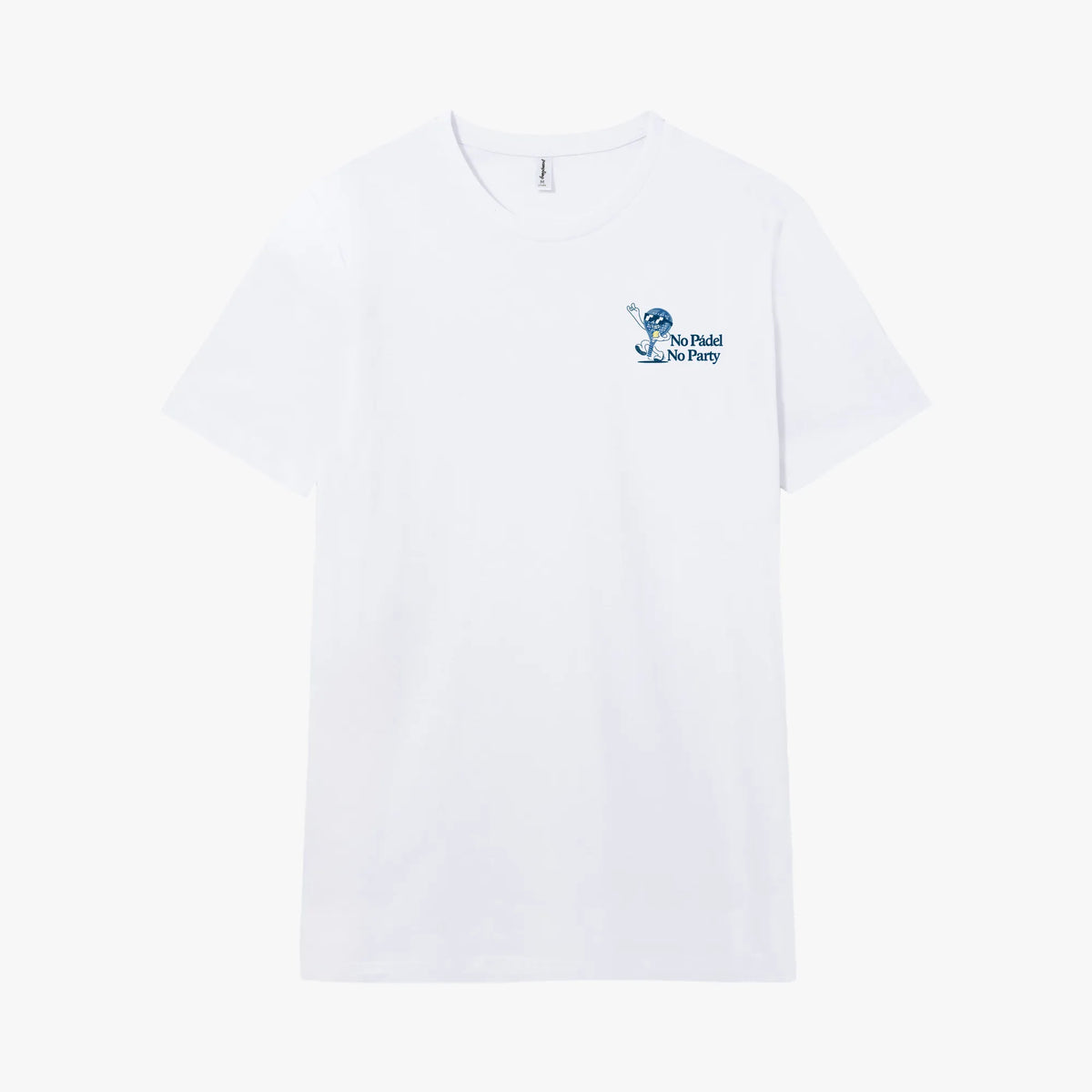 Camiseta manga corta No Pádel, No Party blanco clásico
