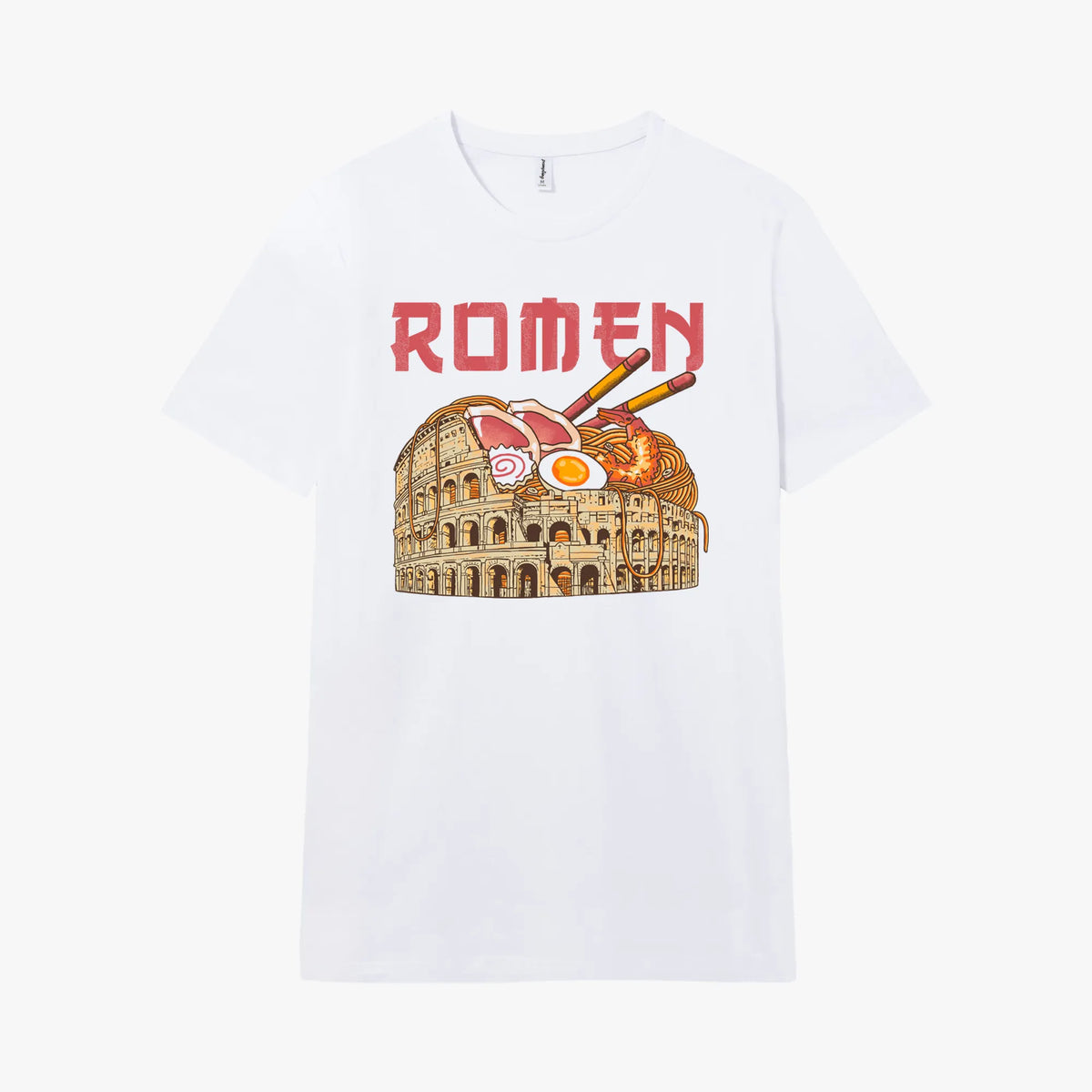 Camiseta manga corta Romen blanco clásico