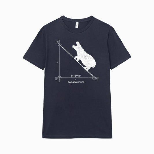 Camiseta manga corta Hypopotenuse azul marino