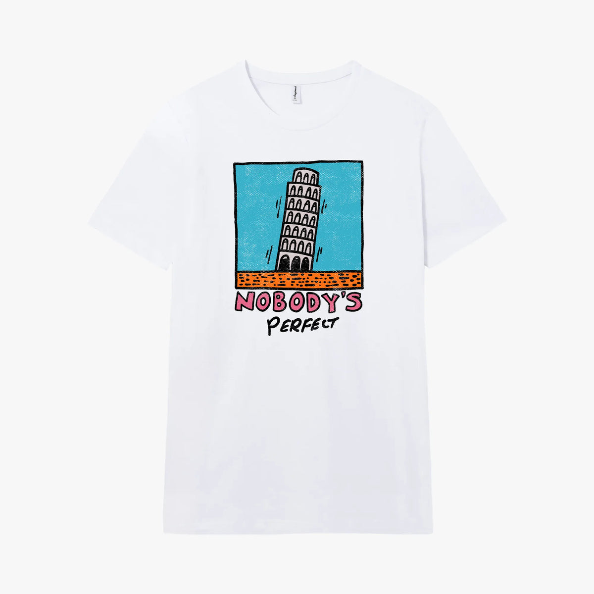 Camiseta manga corta Nobodys Perfect blanco clásico