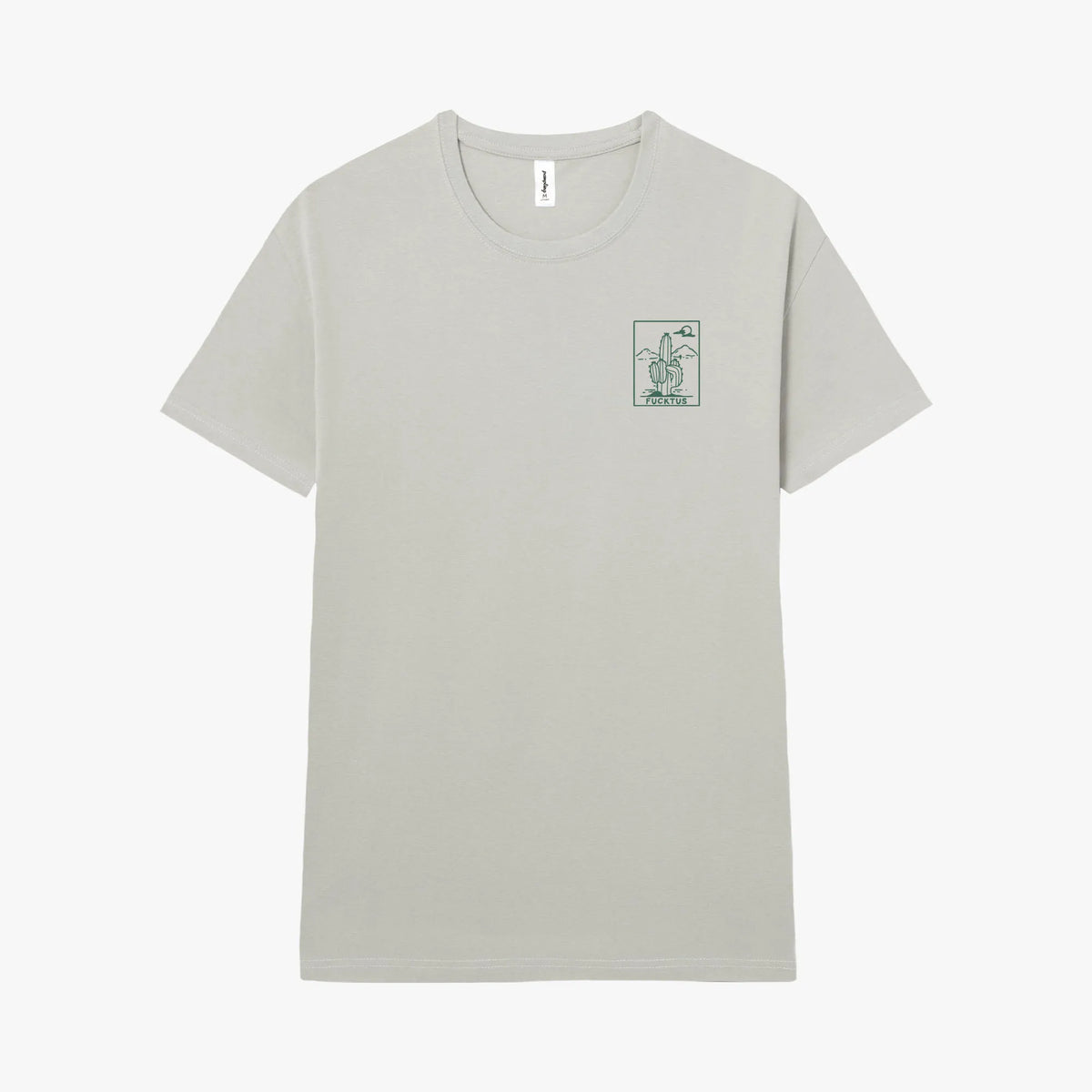 Camiseta manga corta Fucktus gris pacífico