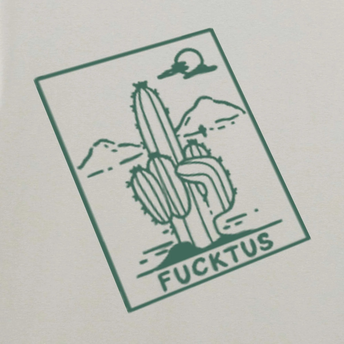 Camiseta manga corta Fucktus gris pacífico