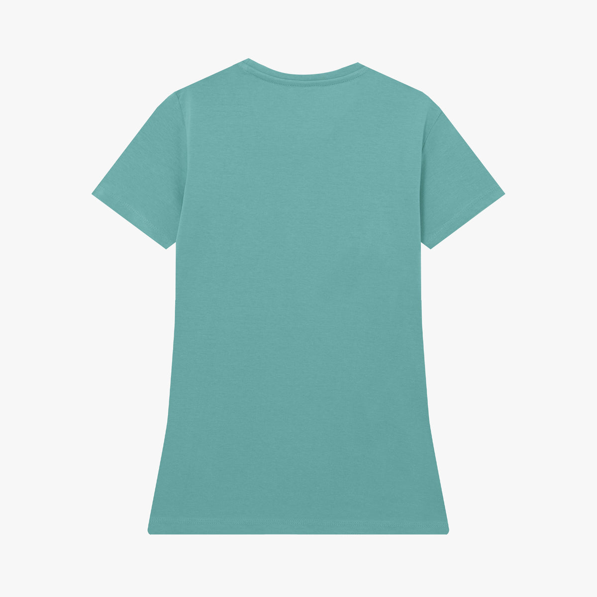 Camiseta manga corta Fucktus verde hoja mujer