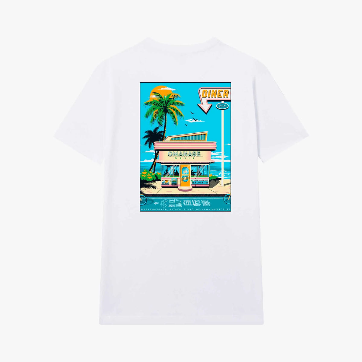 Camiseta manga corta Eat Pasta Run Fasta blanco clásico