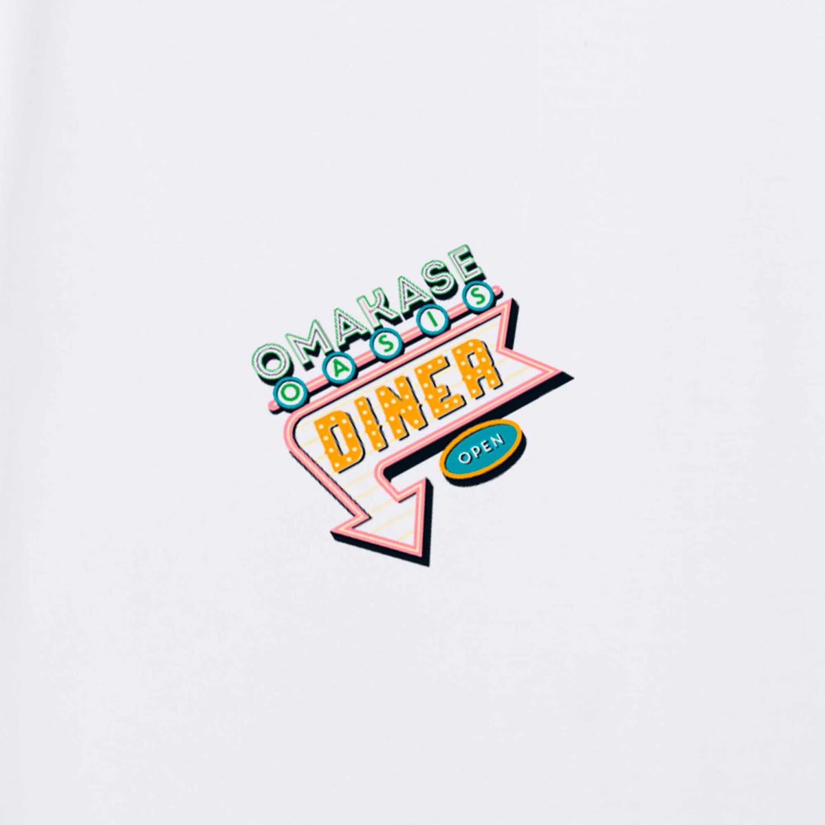 Camiseta manga corta Eat Pasta Run Fasta blanco clásico