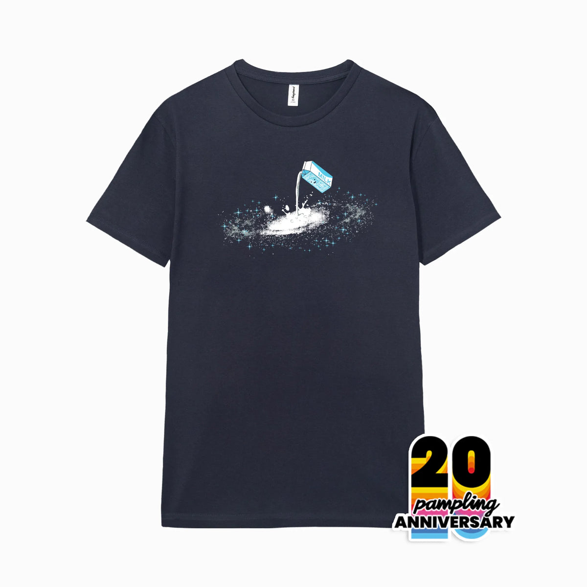 Camiseta manga corta The Milky Way azul marino