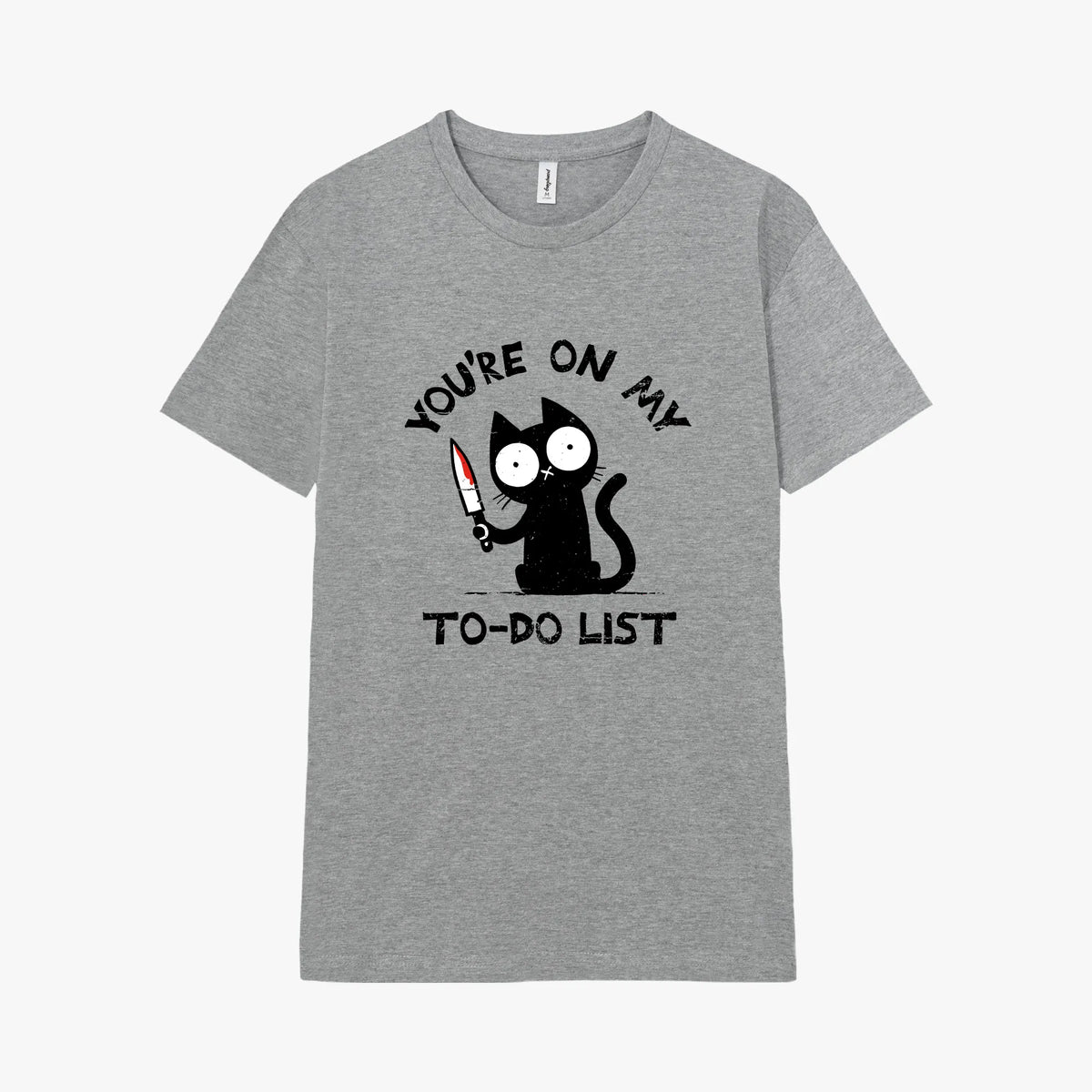 Camiseta manga corta You Are On My To-Do List gris mezcla