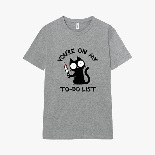 Camiseta manga corta You Are On My To-Do List gris mezcla
