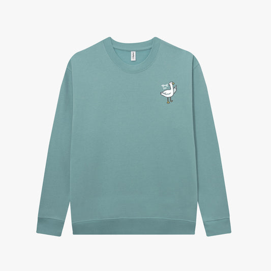 Sudadera sin capucha Motherducker verde hoja