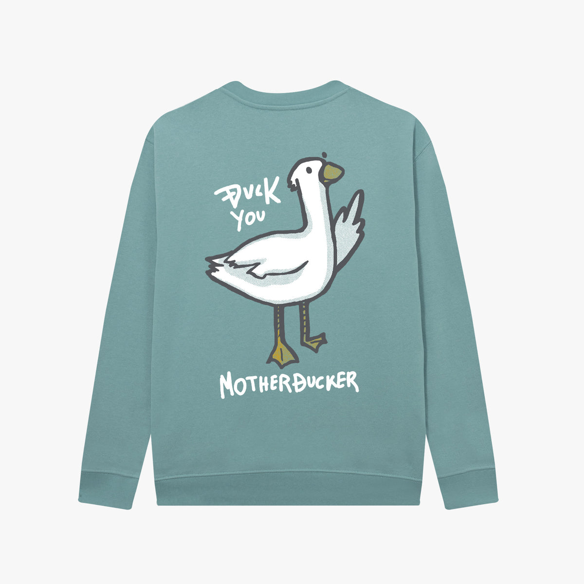 Sudadera sin capucha Motherducker verde hoja