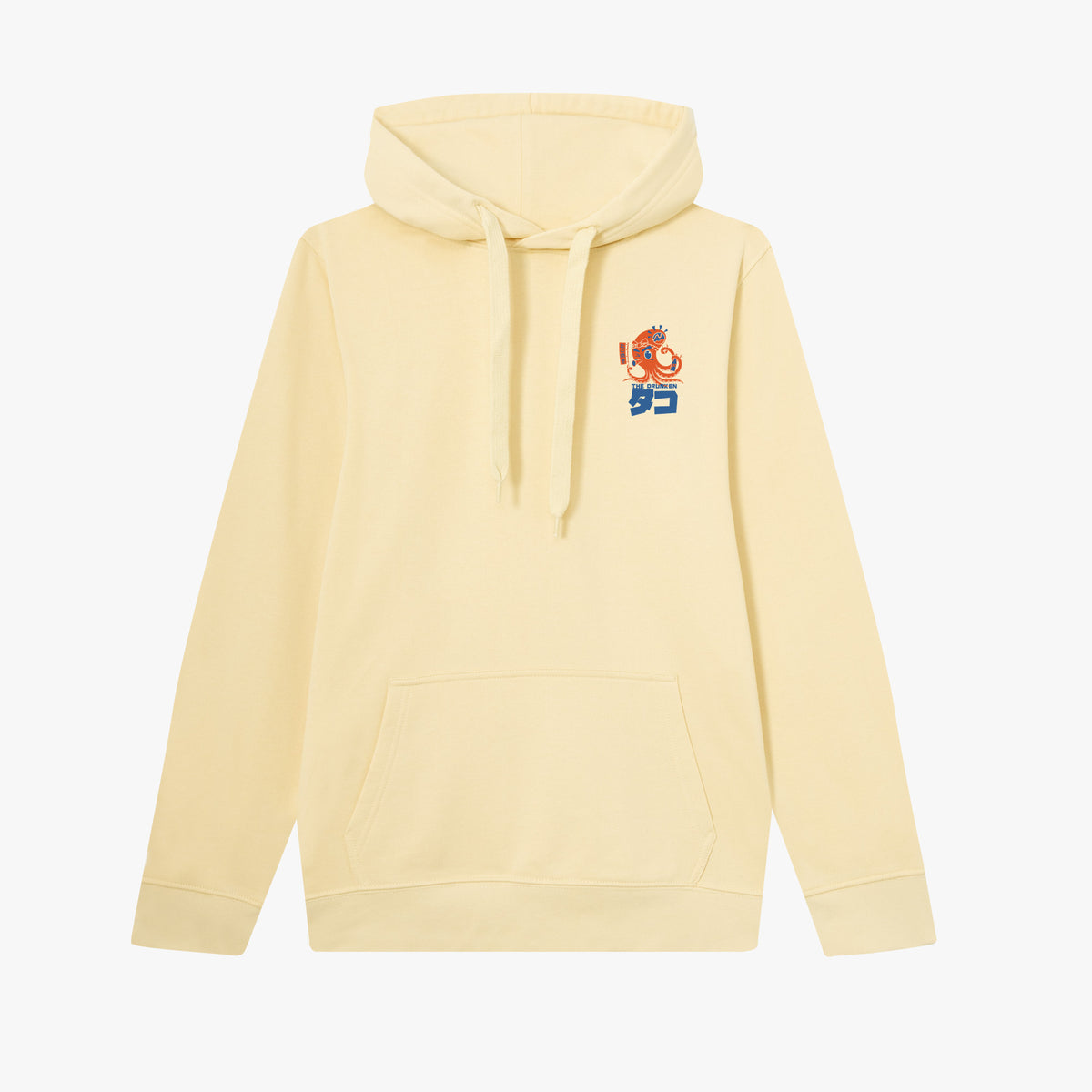 Sudadera con capucha The Drunken Octopus amarillo mantequilla