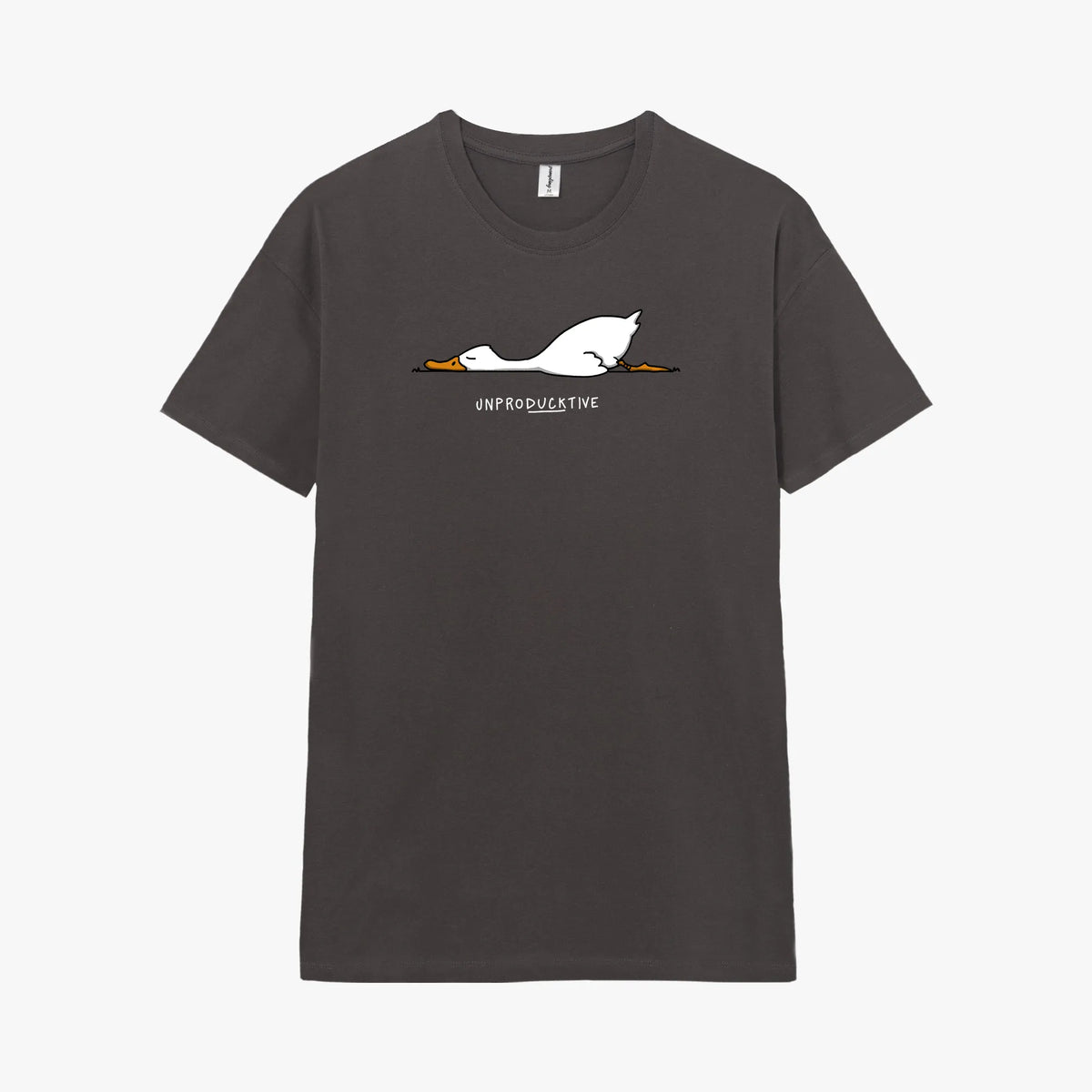Camiseta manga corta Unproducktive gris carbón