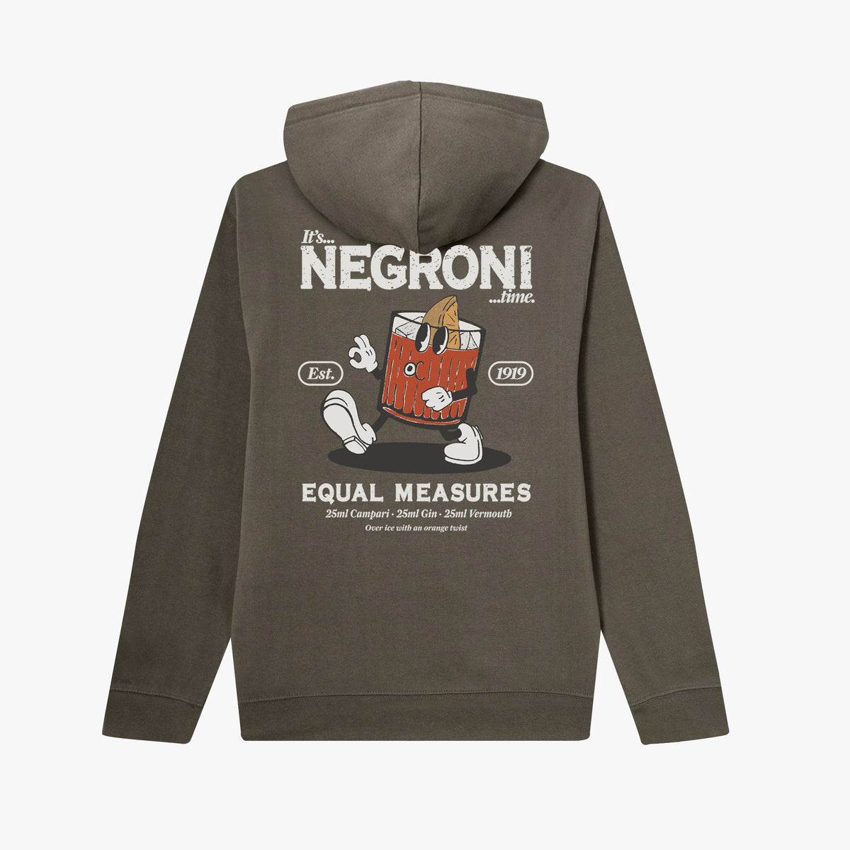 Sudadera con capucha Negroni Equal Measures gris carbón
