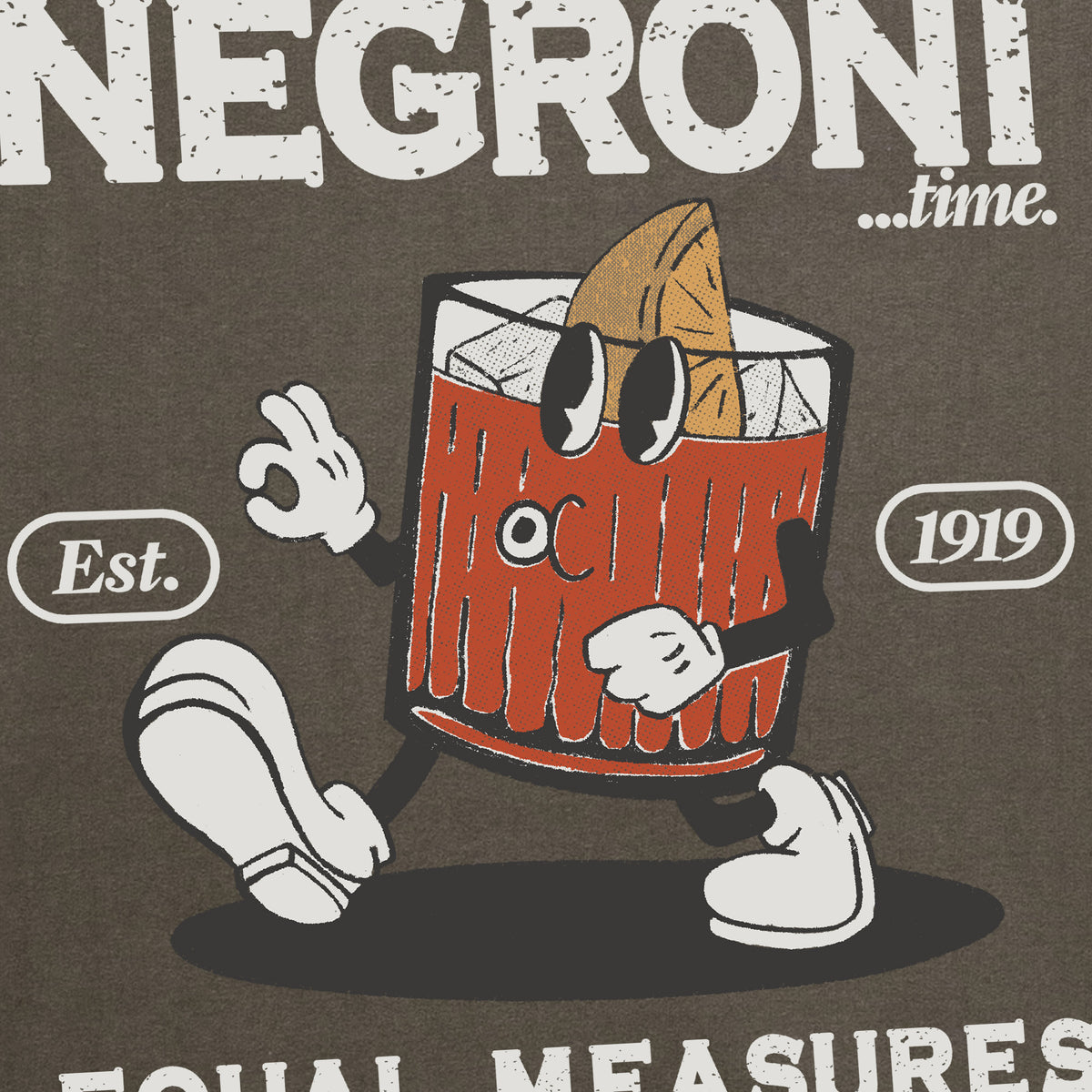 Sudadera con capucha Negroni Equal Measures gris carbón