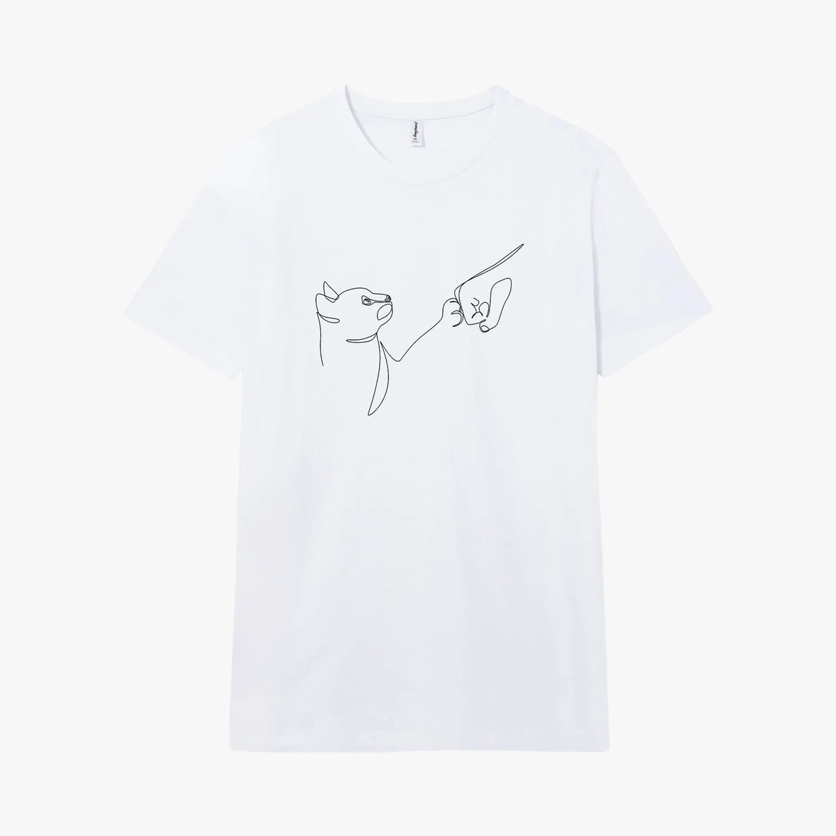 Camiseta manga corta Paw Five blanco clásico