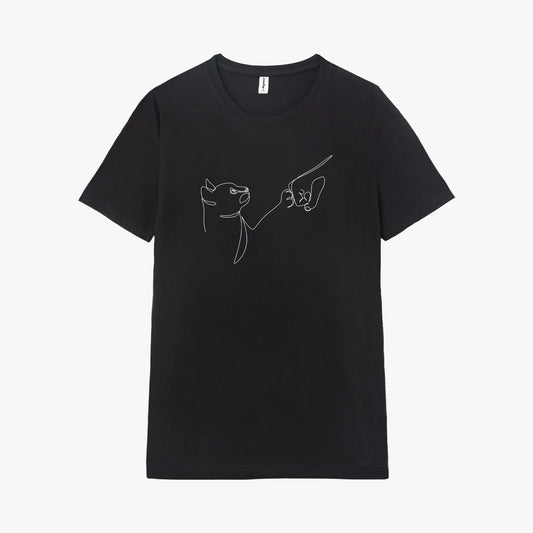 Camiseta manga corta Paw Five negro profundo