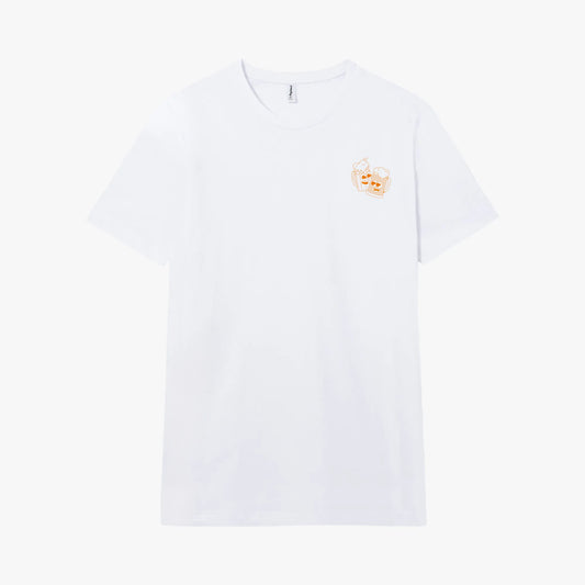 Camiseta manga corta Beer Lovers blanco clásico