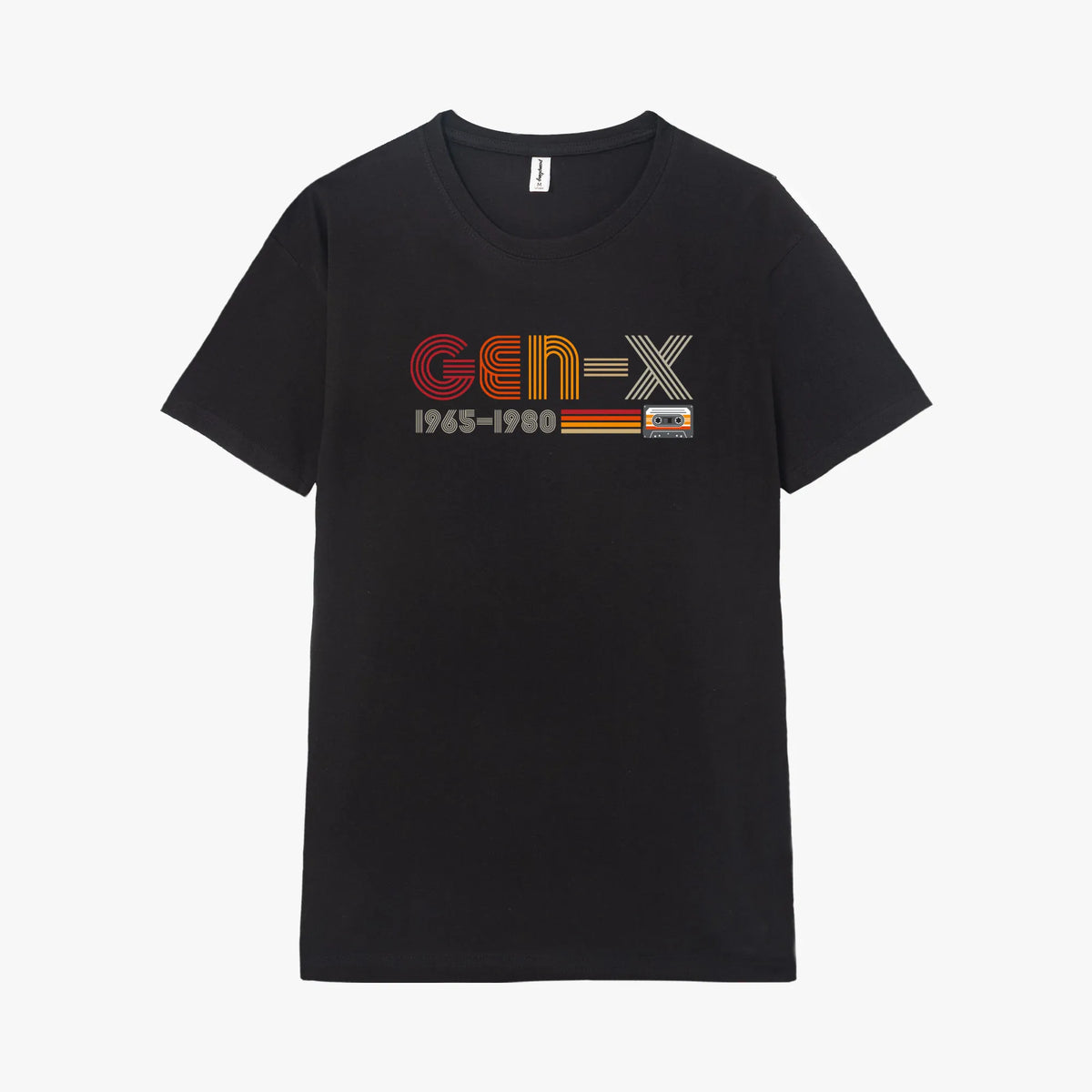 Camiseta manga corta Gen X negro profundo