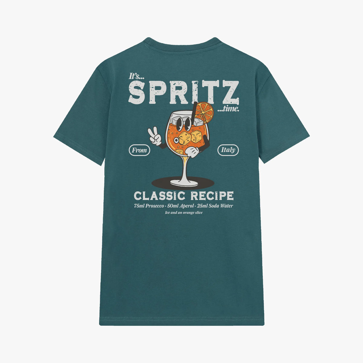 Camiseta manga corta Spritz Classic Recipe gris estelar