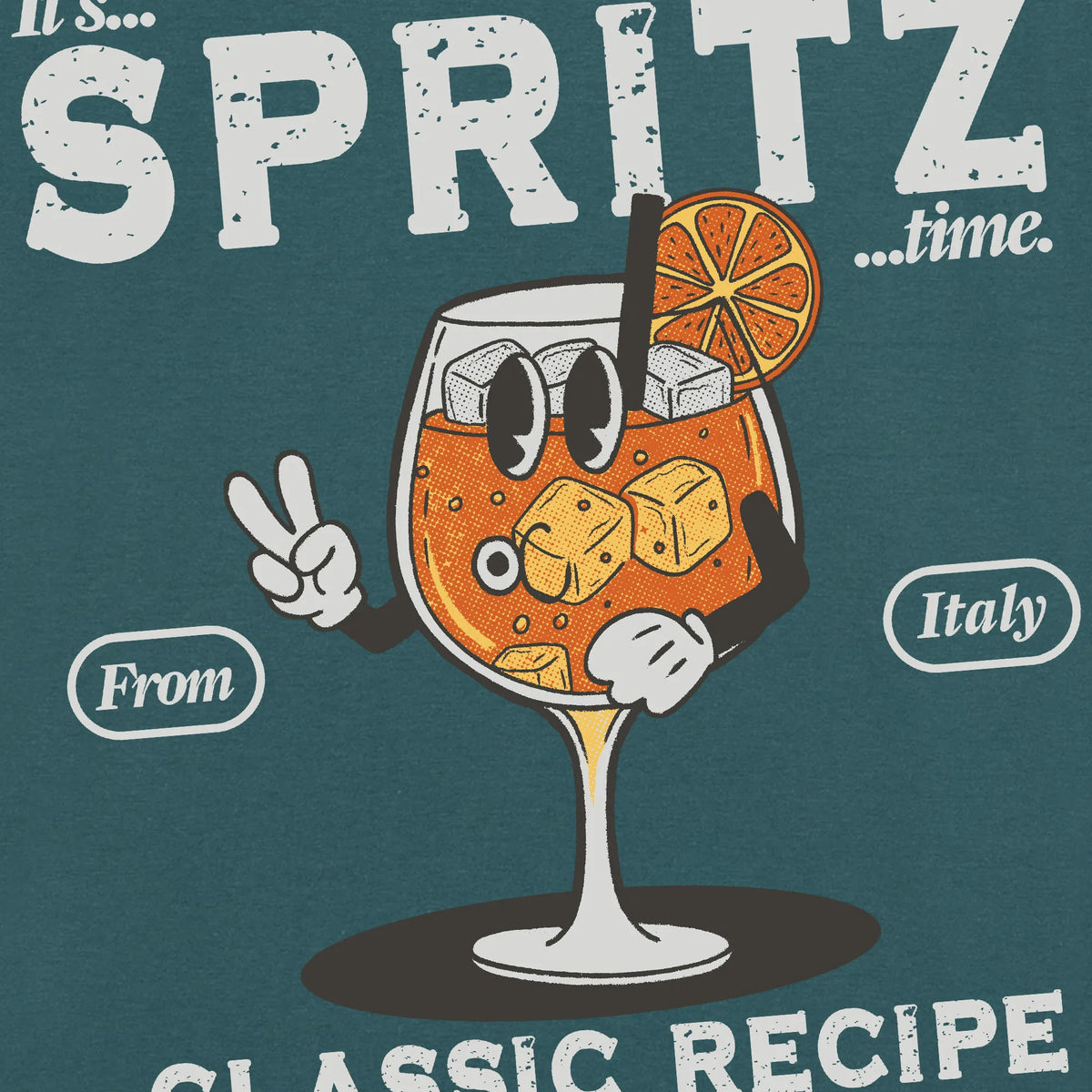 Camiseta manga corta Spritz Classic Recipe gris estelar