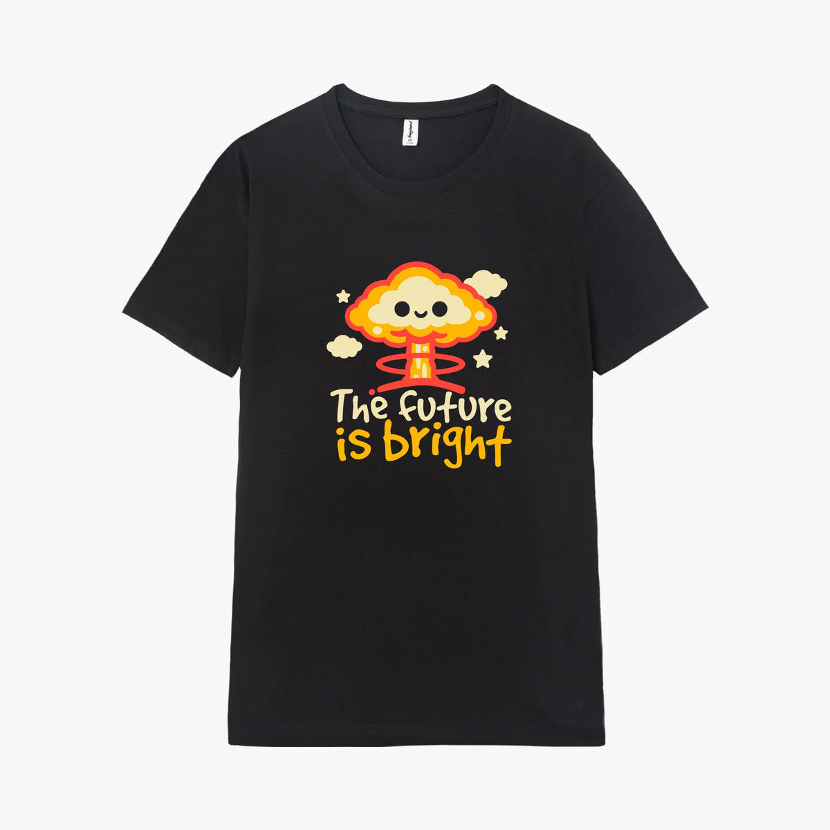 Camiseta manga corta The Future Is Bright negro profundo