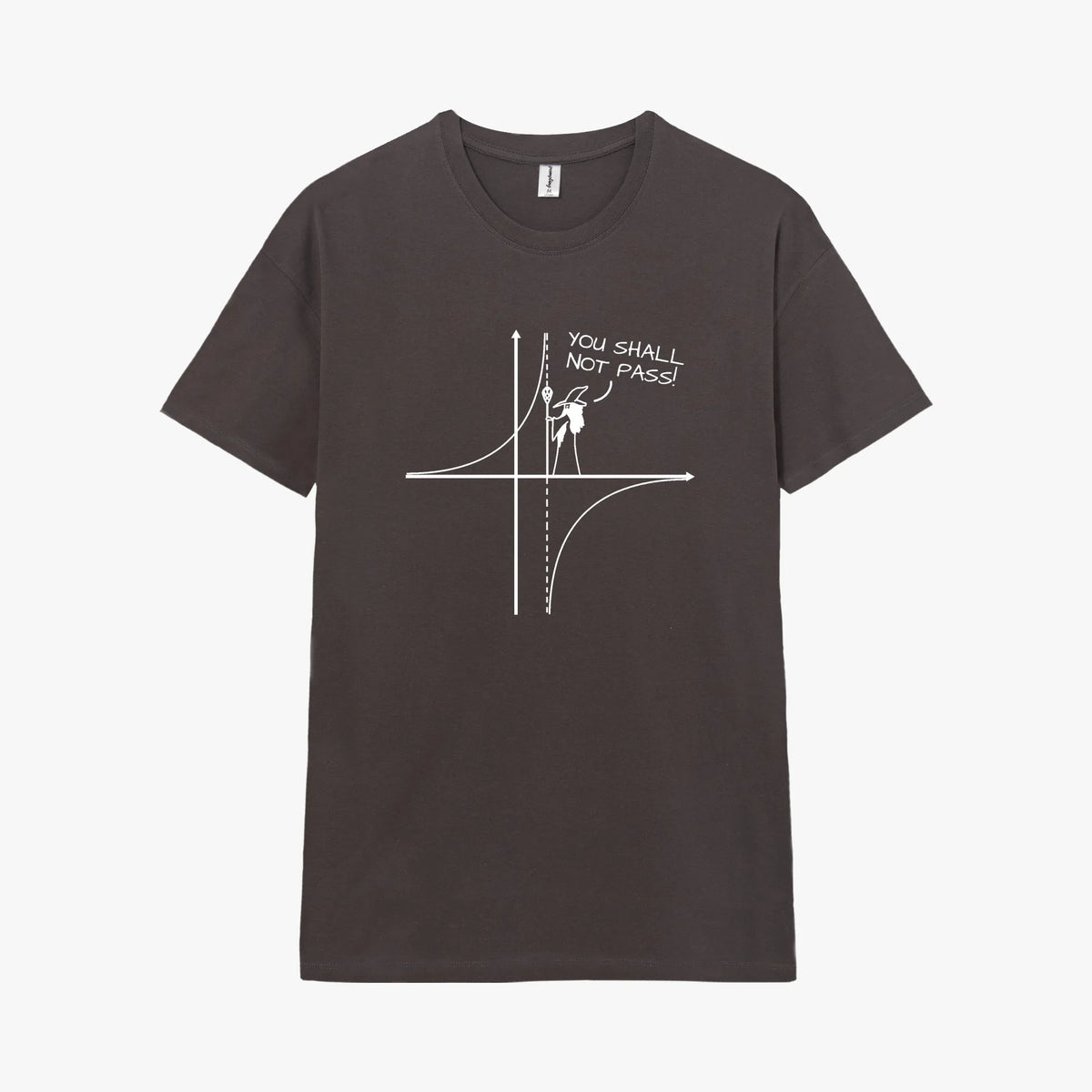Camiseta manga corta You Shall Not Pass gris carbón