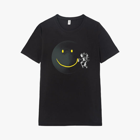 Camiseta manga corta Make A Smile negro profundo