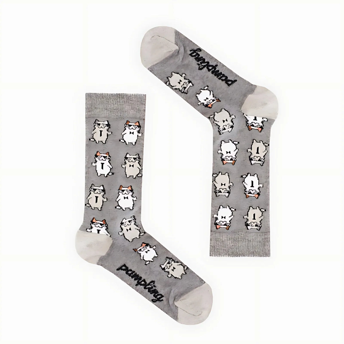 Calcetines largos Cool Cats gris neutro